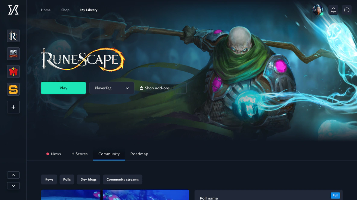 Final design of the platform vision landing page